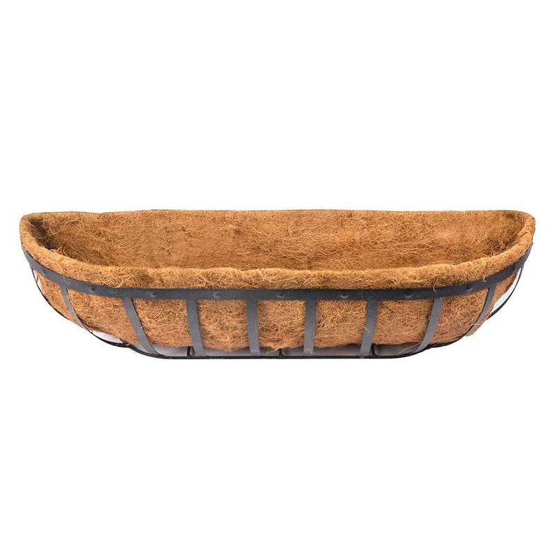 HHTHH 2pcs Trough Coco Liner 36 inch Wall Planter Replaceable Coco Liner for Window Box, Fence Flower Baskets - Image 4